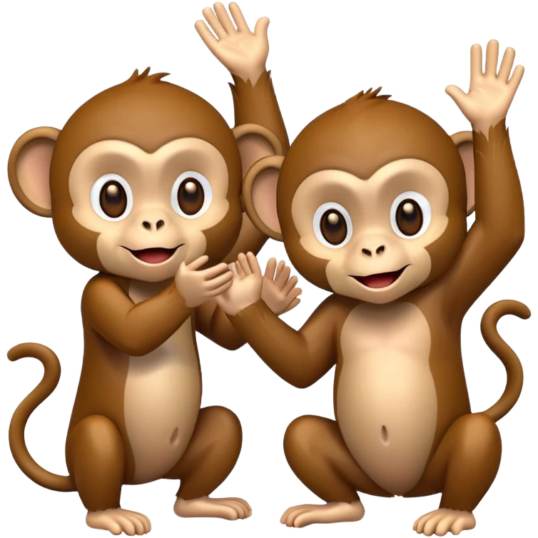 monkey clapping another monkey  emoji