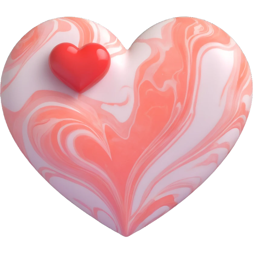 marble heart green emoji