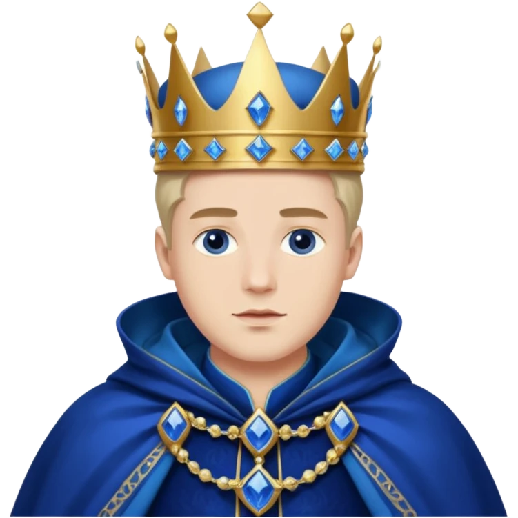 Sapphire king emoji