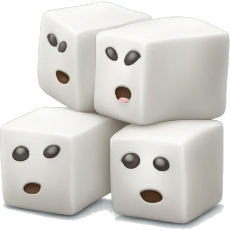 white sugar cubes emoji