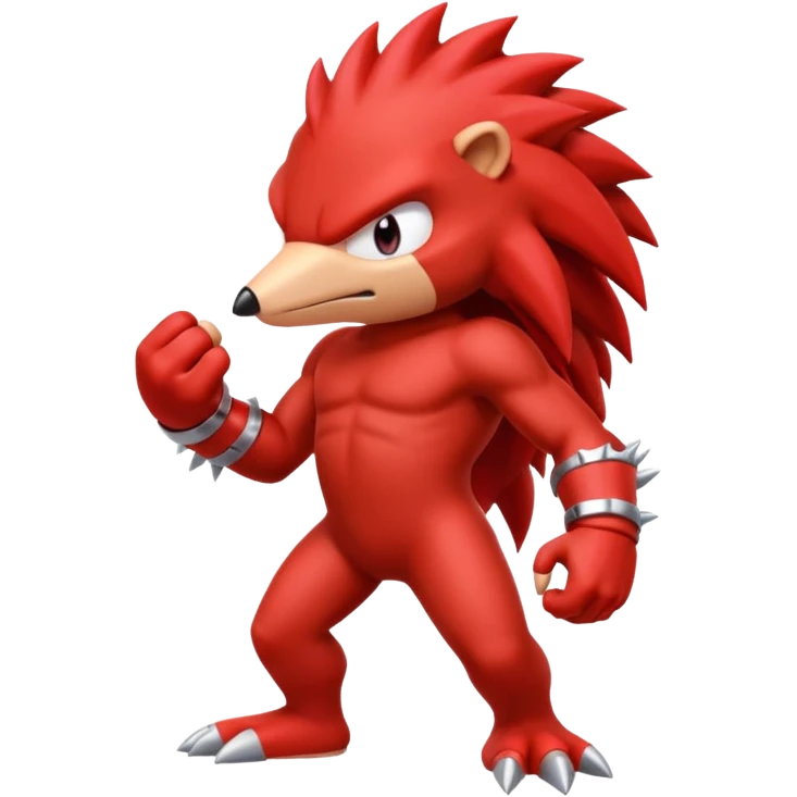 Sonic the hedgehog: Knuckles the echidna emoji