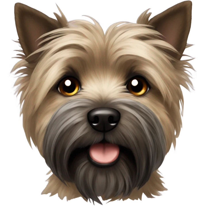 Cairn terrier with brindle fur emoji