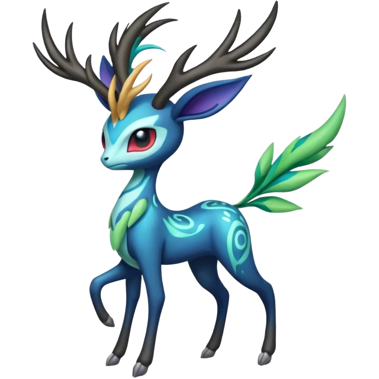Colorful Exotic Meloetta-Xerneas-Cobalion-Virizion-Venom-Stitch-Fakémon-creature-hybrid emoji