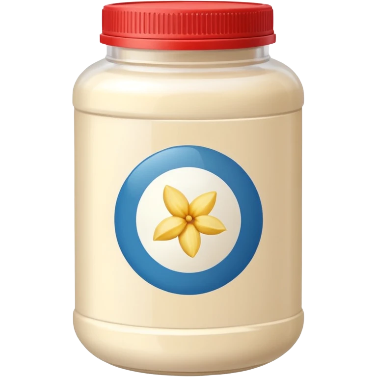 vanilla protein powder jar labeled vanilla picture icon emoji