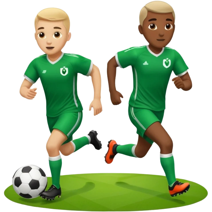 two soccer players emoji