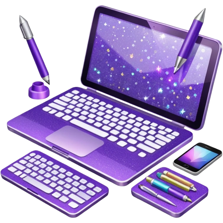 Purple Glitter administrator tools emoji