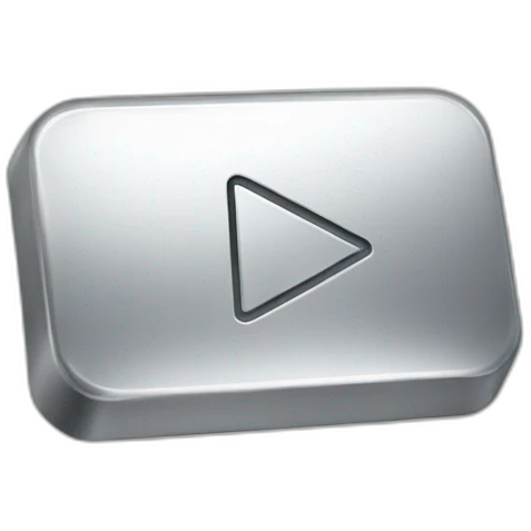 Youtube silver playbutton emoji