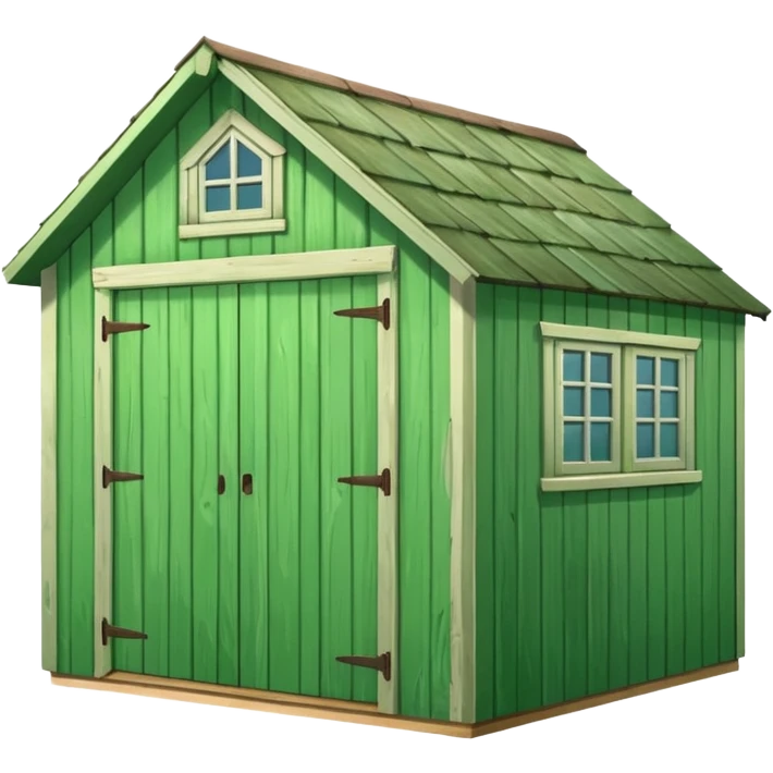 Green shed emoji