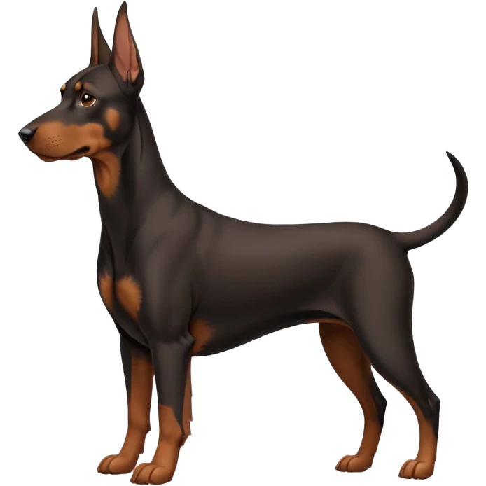 Dobermann hängeohren emoji