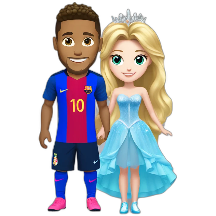 Neymar jr and princess aurora emoji