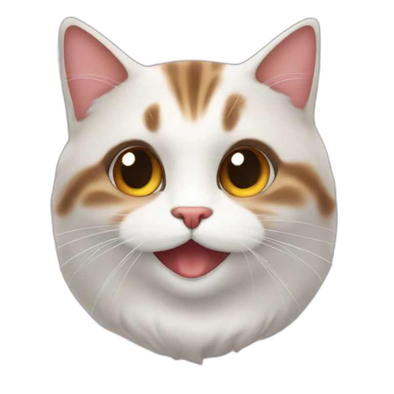 Chat qui fait bisou emoji