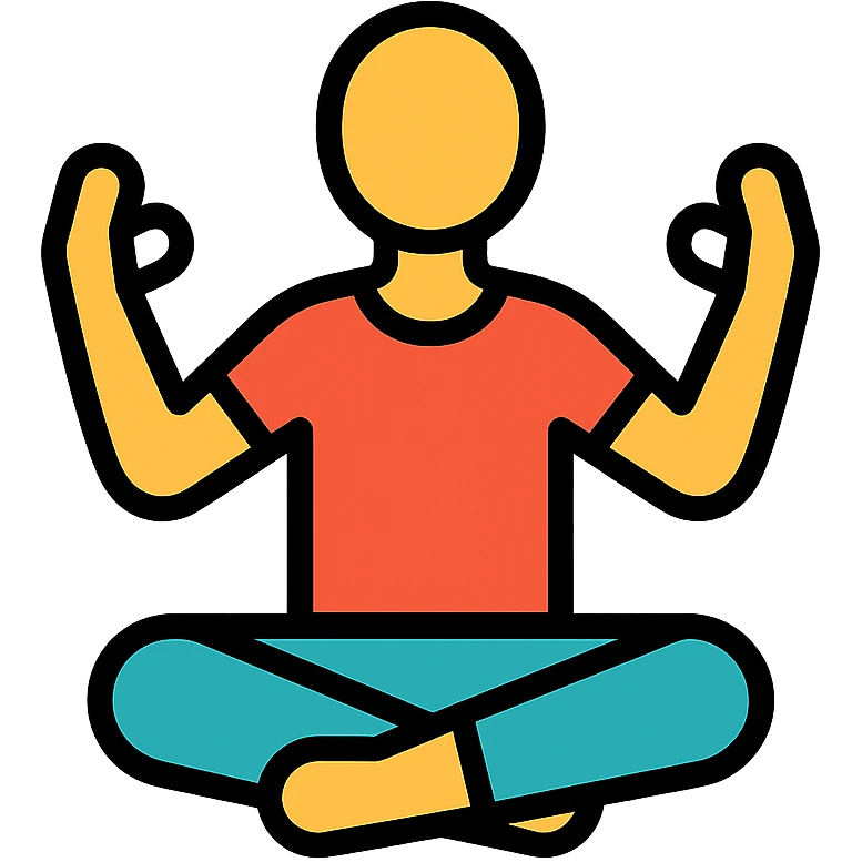 persona haciendo yoga emoji