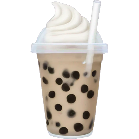 Taro bubble tea emoji