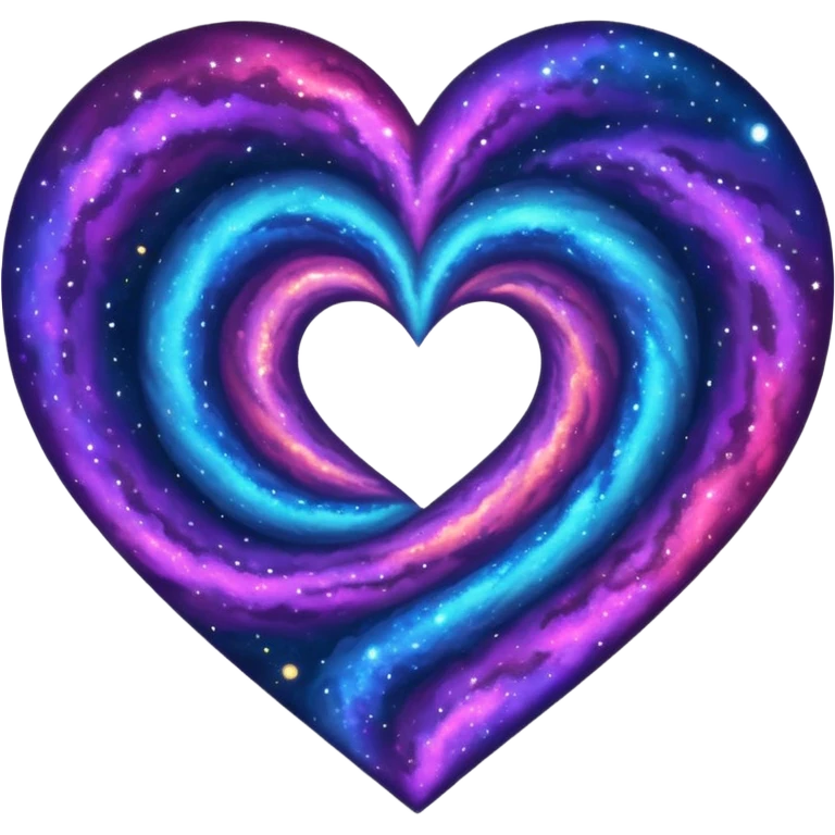Heart galaxy emoji
