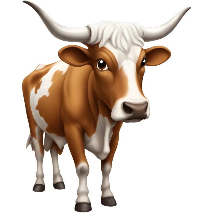longhorn bull as a school student emoji