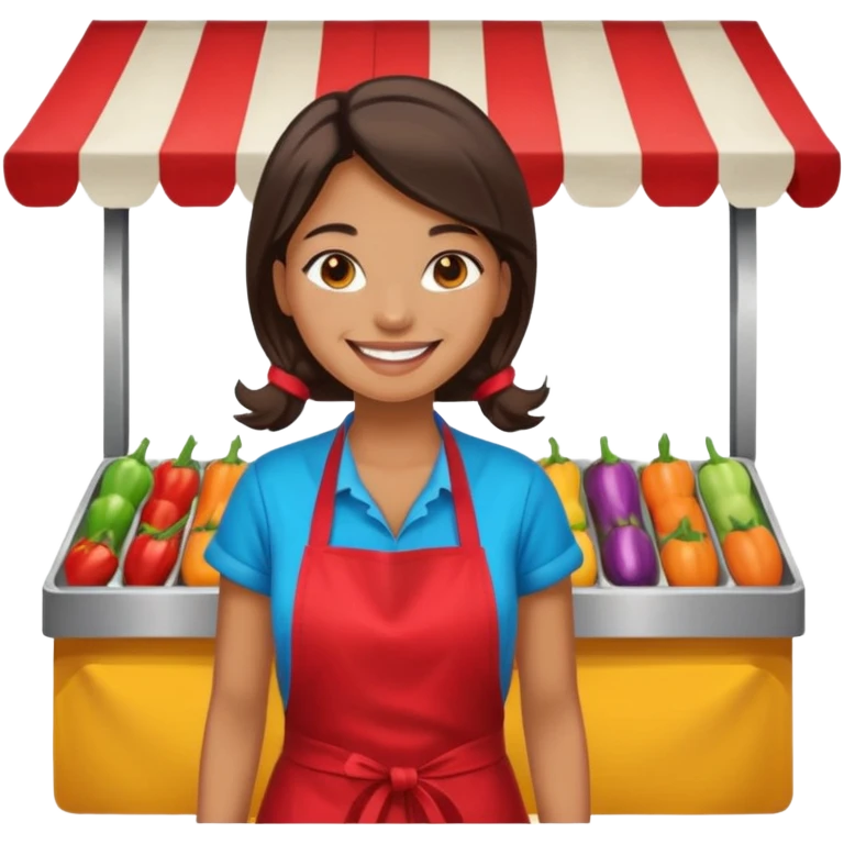  Night Market Vendor woman emoji