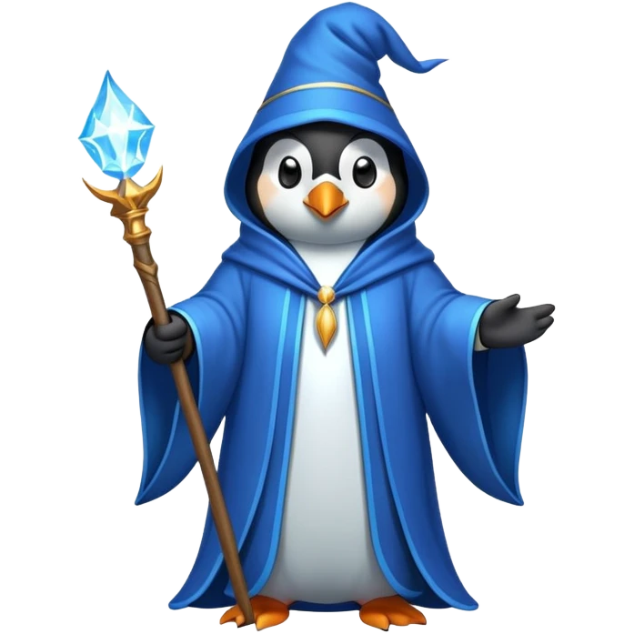 Penguin Wizard emoji