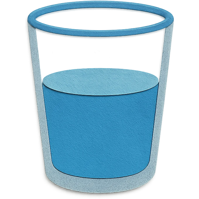 empty glass of water emoji