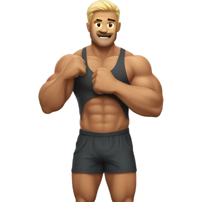 Man flexing emoji
