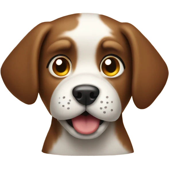 Dog pooping emoji
