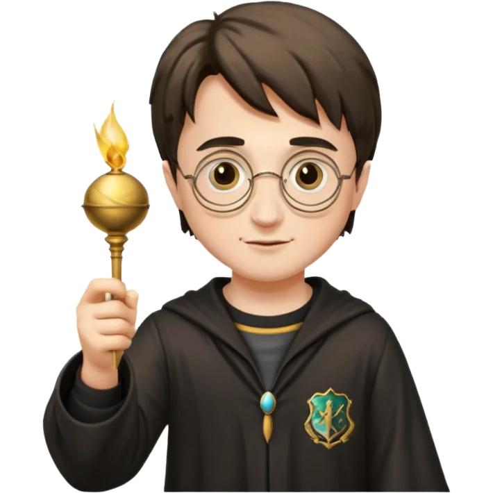 Harry Potter holding golden snitch  emoji