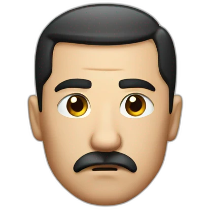 Adolf with serious face emoji