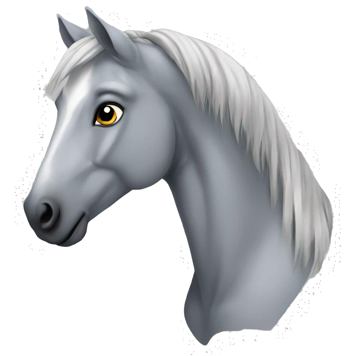 Grey horse emoji