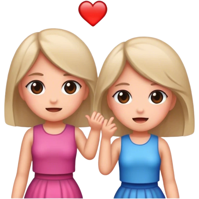 Girl and girl  emoji