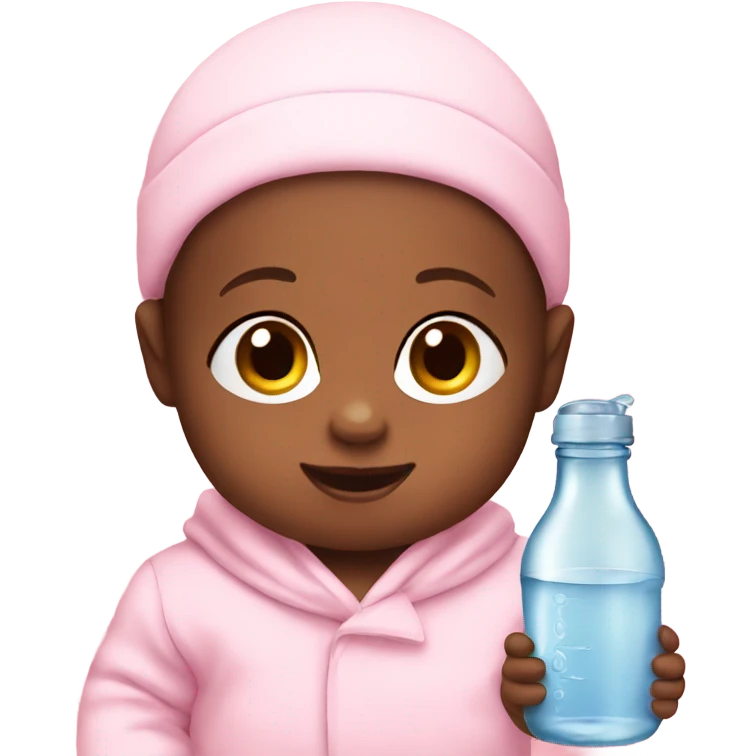 Baby with bottle emoji