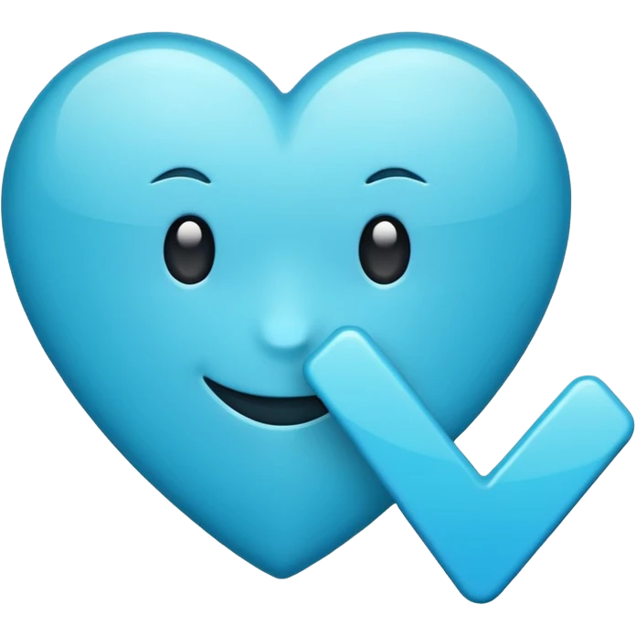 Create me a blue verified emoji emoji