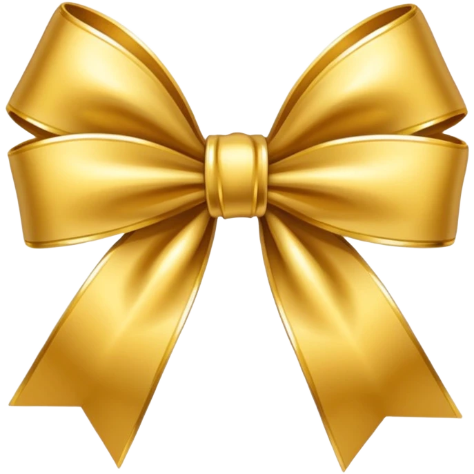 Golden bow emoji