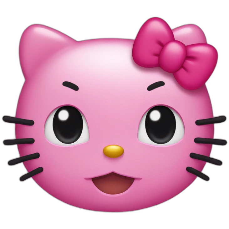 Hello kitty face emoji