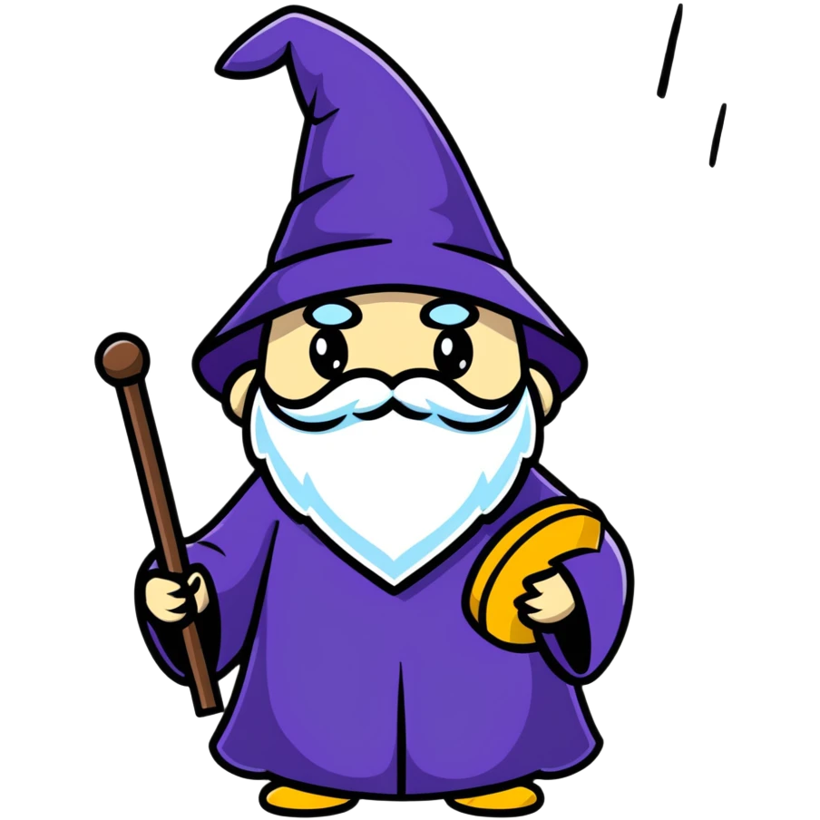 wizard standing in a crowd emoji
