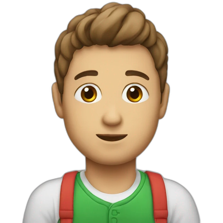 Je t'aime en forme de coeur emoji