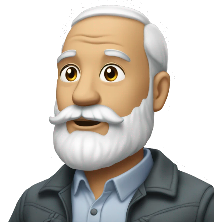 barbe blanche chauv emoji