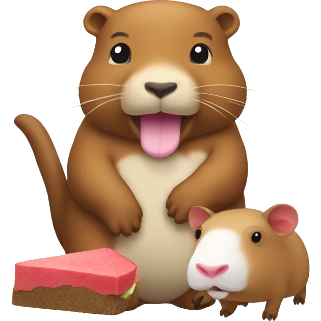 hello kitty eat capybara emoji