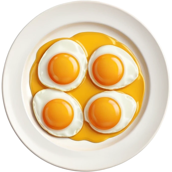 Two fried Eggs in a plate emoji