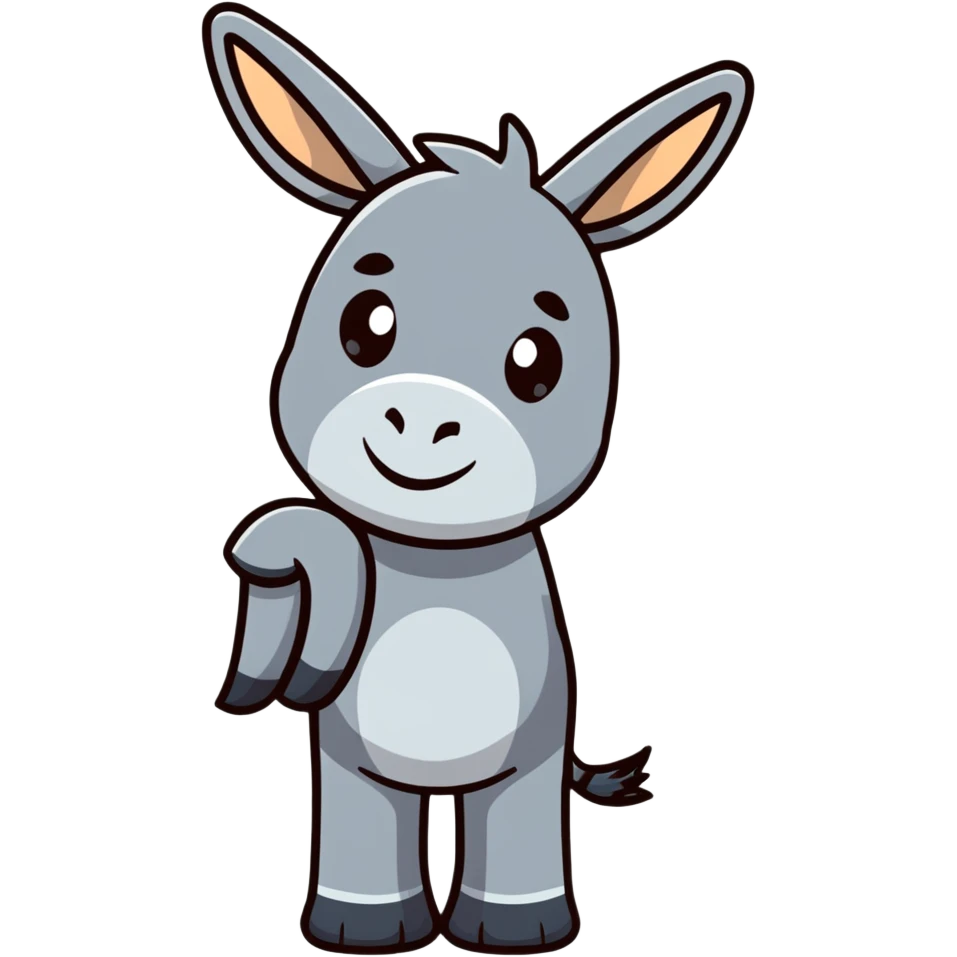 sad blue donkey emoji
