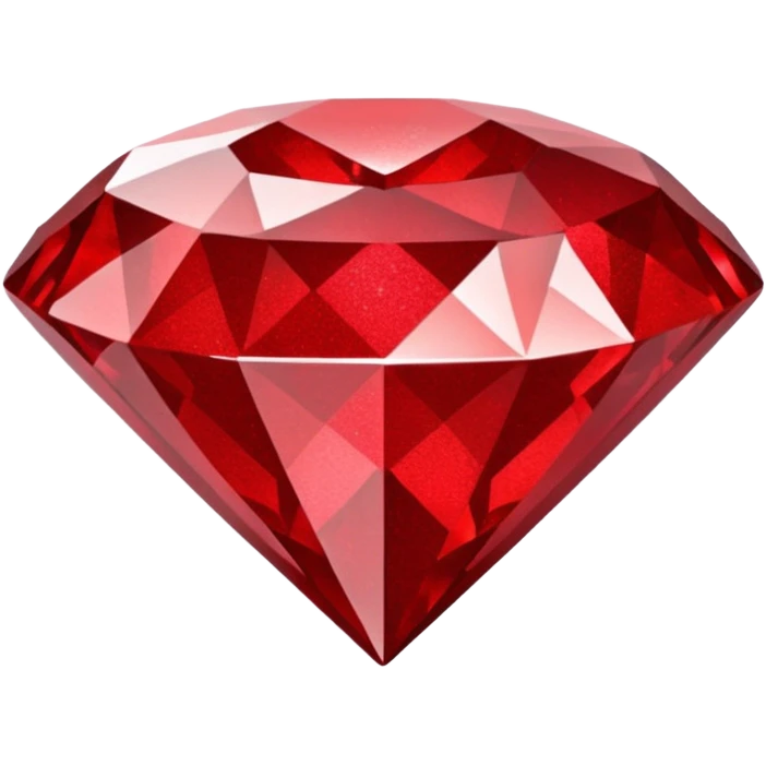 red glitter diamond emoji