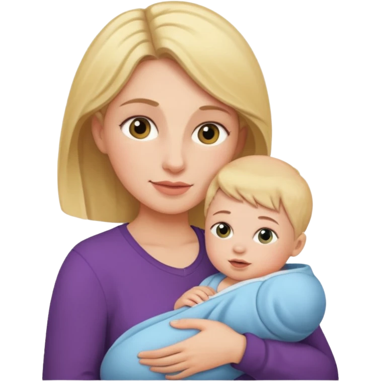 mom holding baby emoji