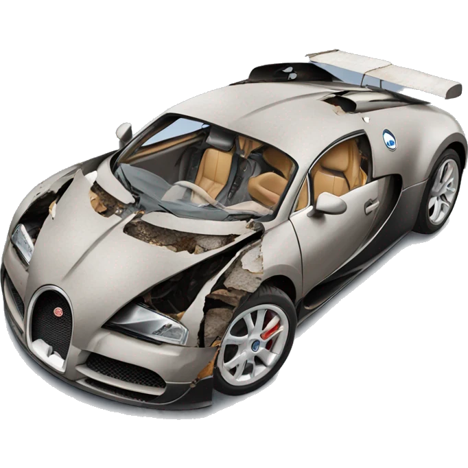 Wrecked bugatti emoji