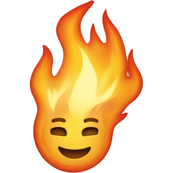 flaming fire emoji