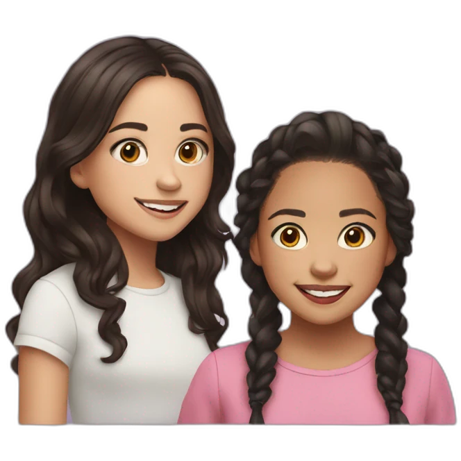 Jenna Ortega and Emma Myers emoji