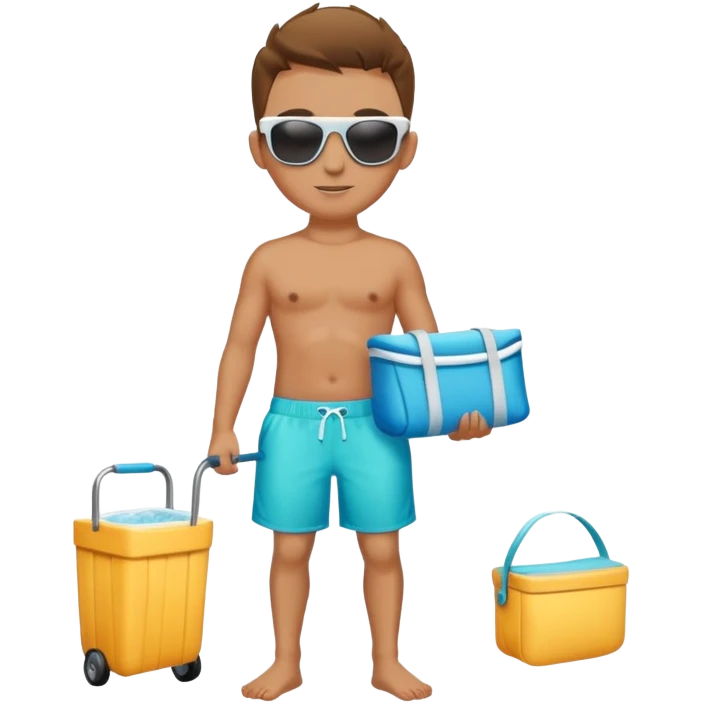 Cooler Cart Boys emoji