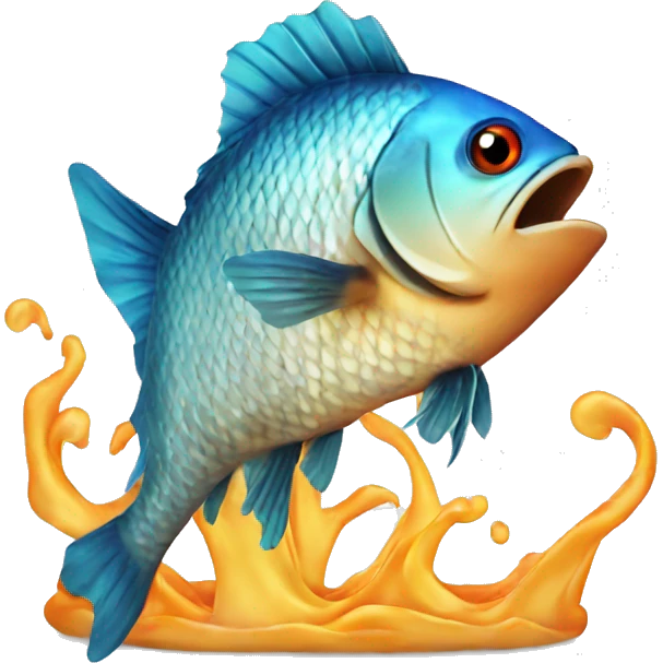 fish cooking a fish emoji