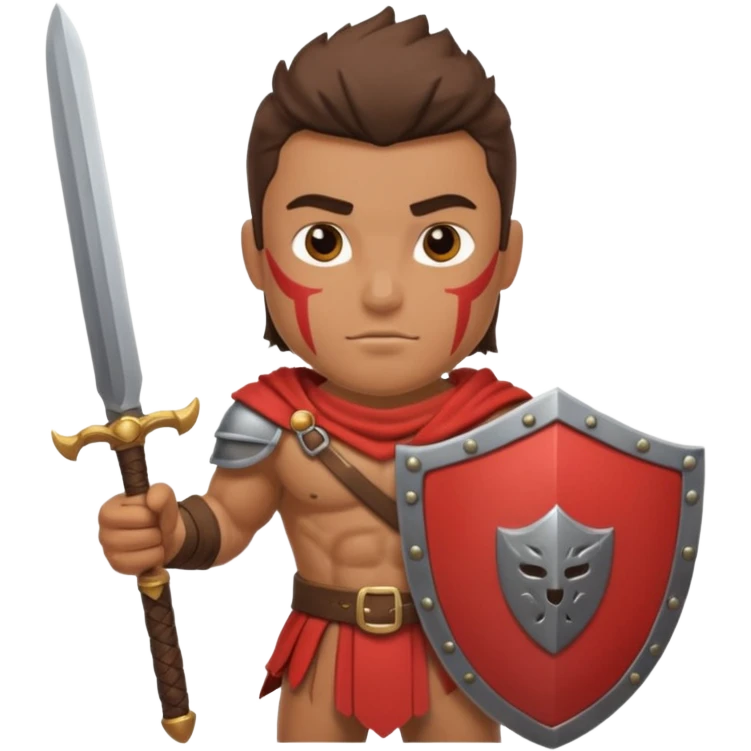 Warrior with a shield and sword emoji