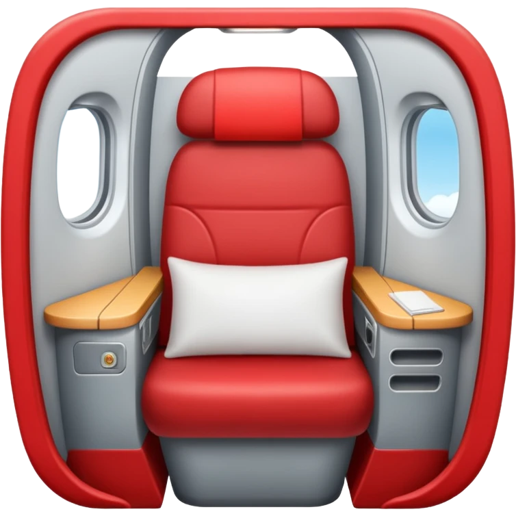 red plane cabin first class emoji