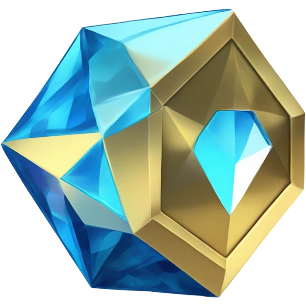 A minecraft diamond emoji