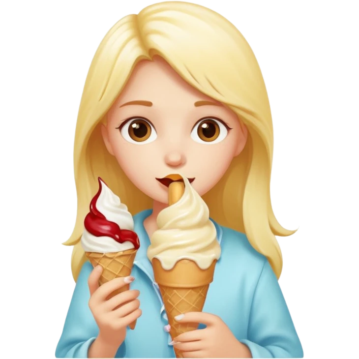 Lavdan dondurma yiyen kız Aİ VİDEO emoji