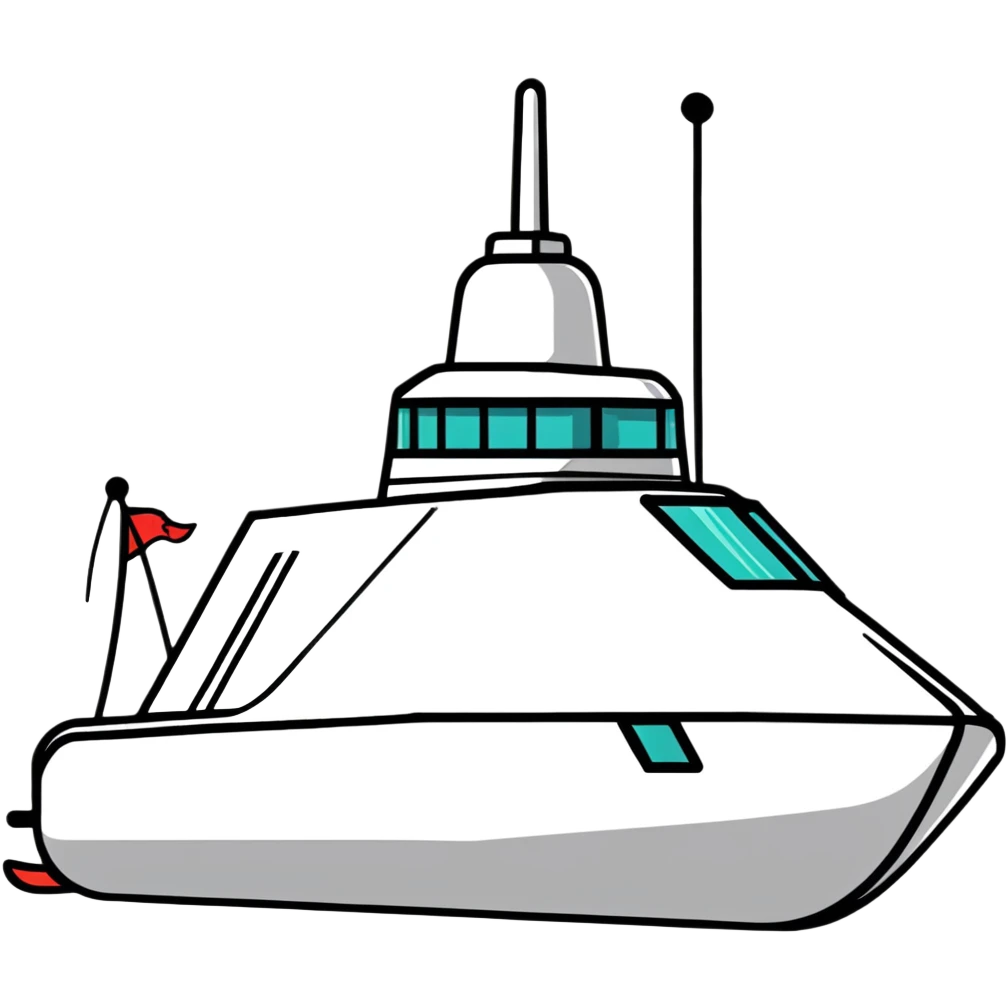 Streamlined scout ship with cloaking technology emoji
